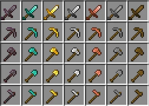 Набор миниатюрных инструментов из мода Tiny Tools+.