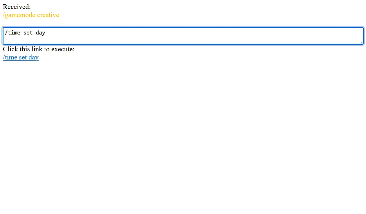 Отображение полученной команды или сообщения в старой версии Webcommands