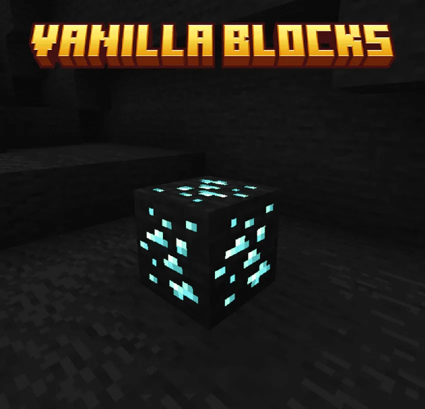 Светящиеся руды в стиле ванильного Minecraft.