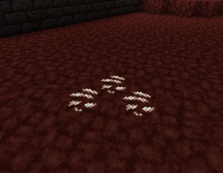 Светящаяся кварцевая руда из мода Glow Ores Vanilla в Minecraft.