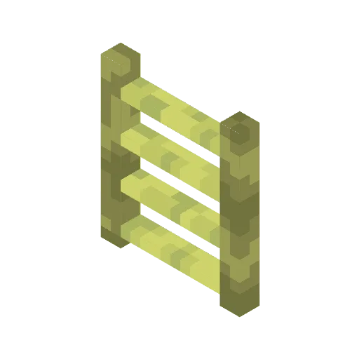 3D-лестница из азалии в Minecraft.