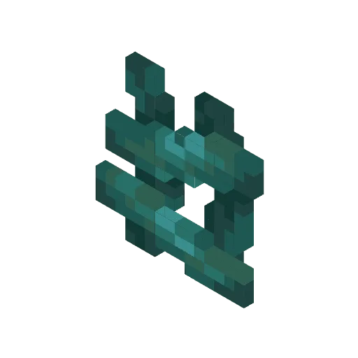 3D-лестницы в стиле Warped для Minecraft.