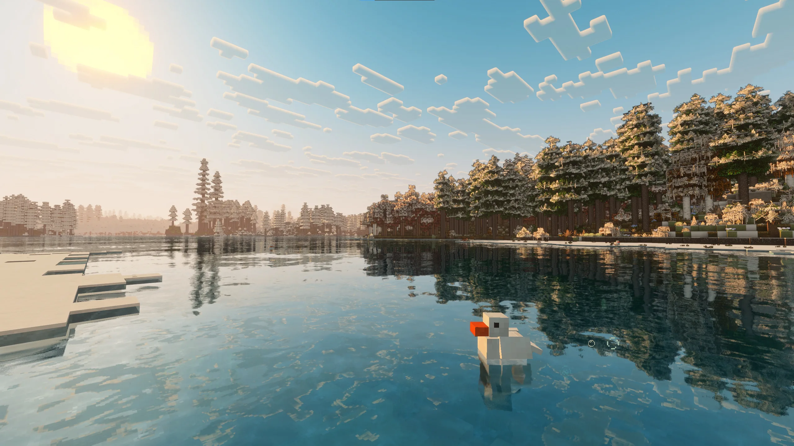Скриншот шейдерпака Nova Reimagined в Minecraft.