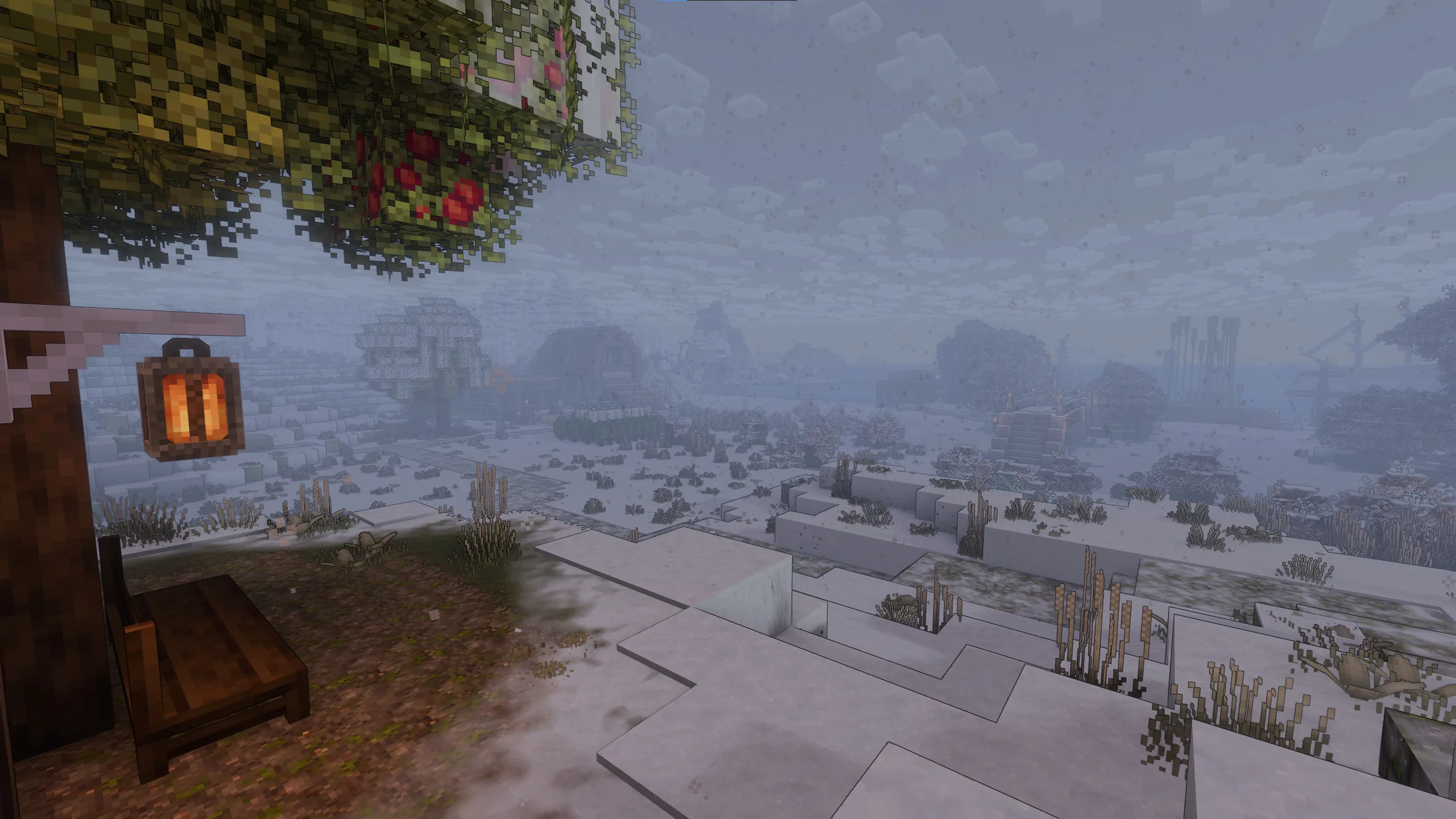 Скриншот шейдерпака Nova Reimagined в Minecraft.