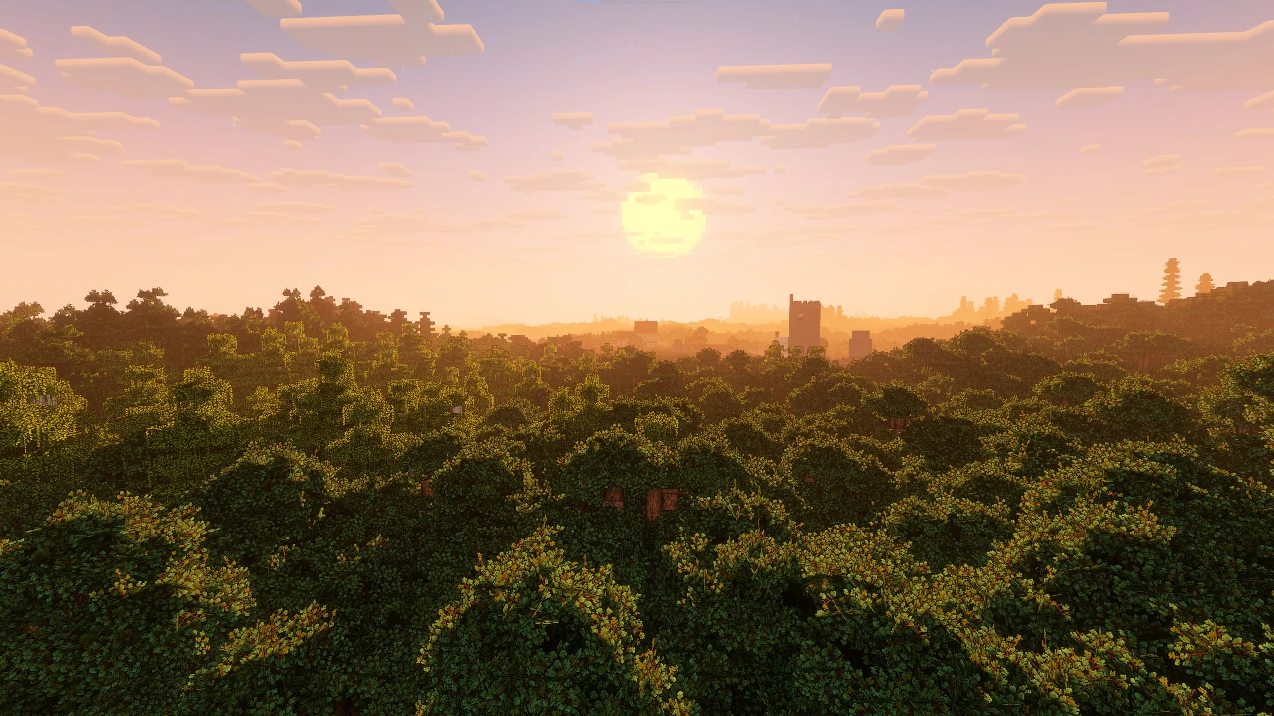 Скриншот шейдерпака Nova Reimagined в Minecraft.