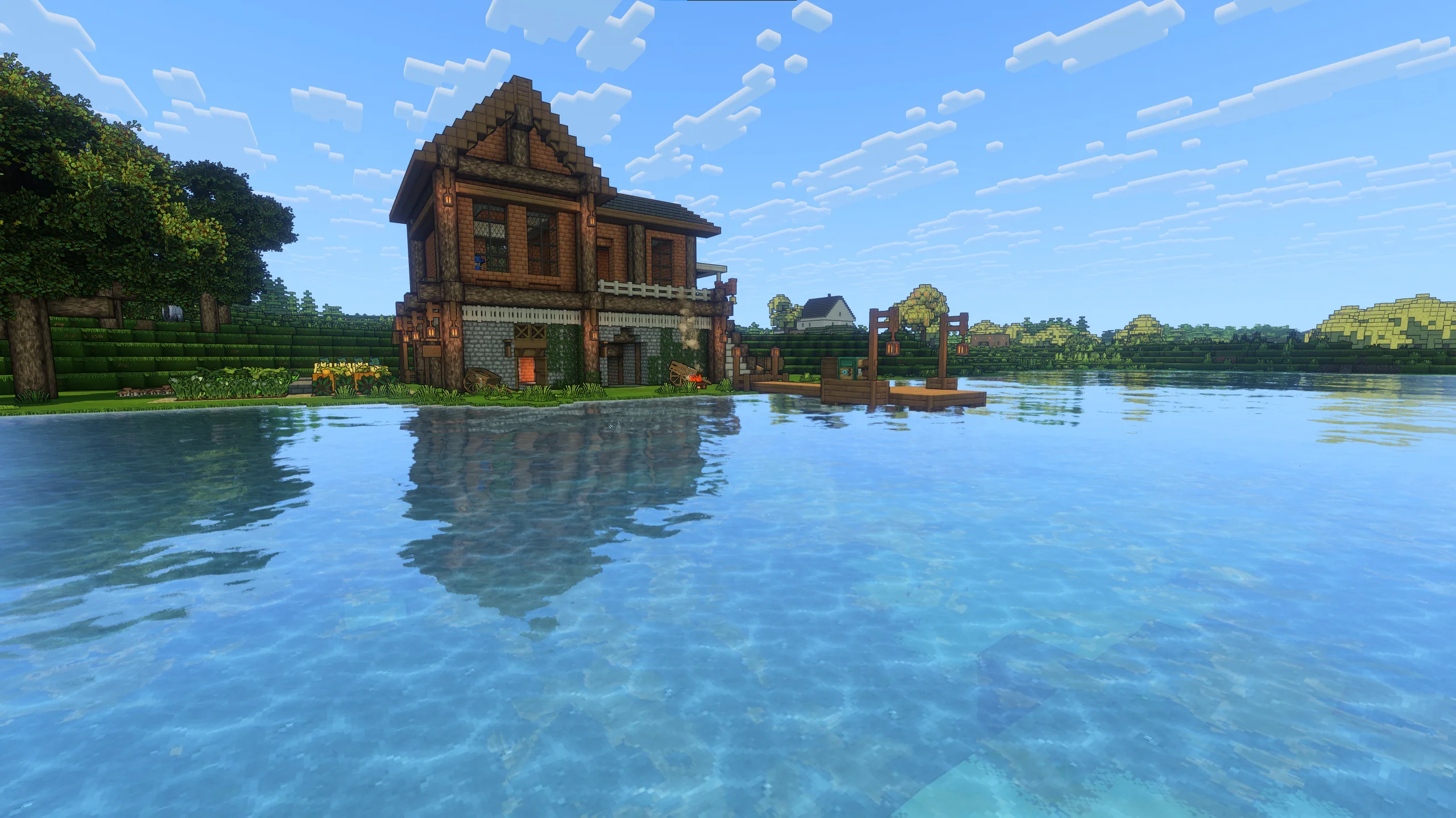 Скриншот шейдер-пака Nova Reimagined.