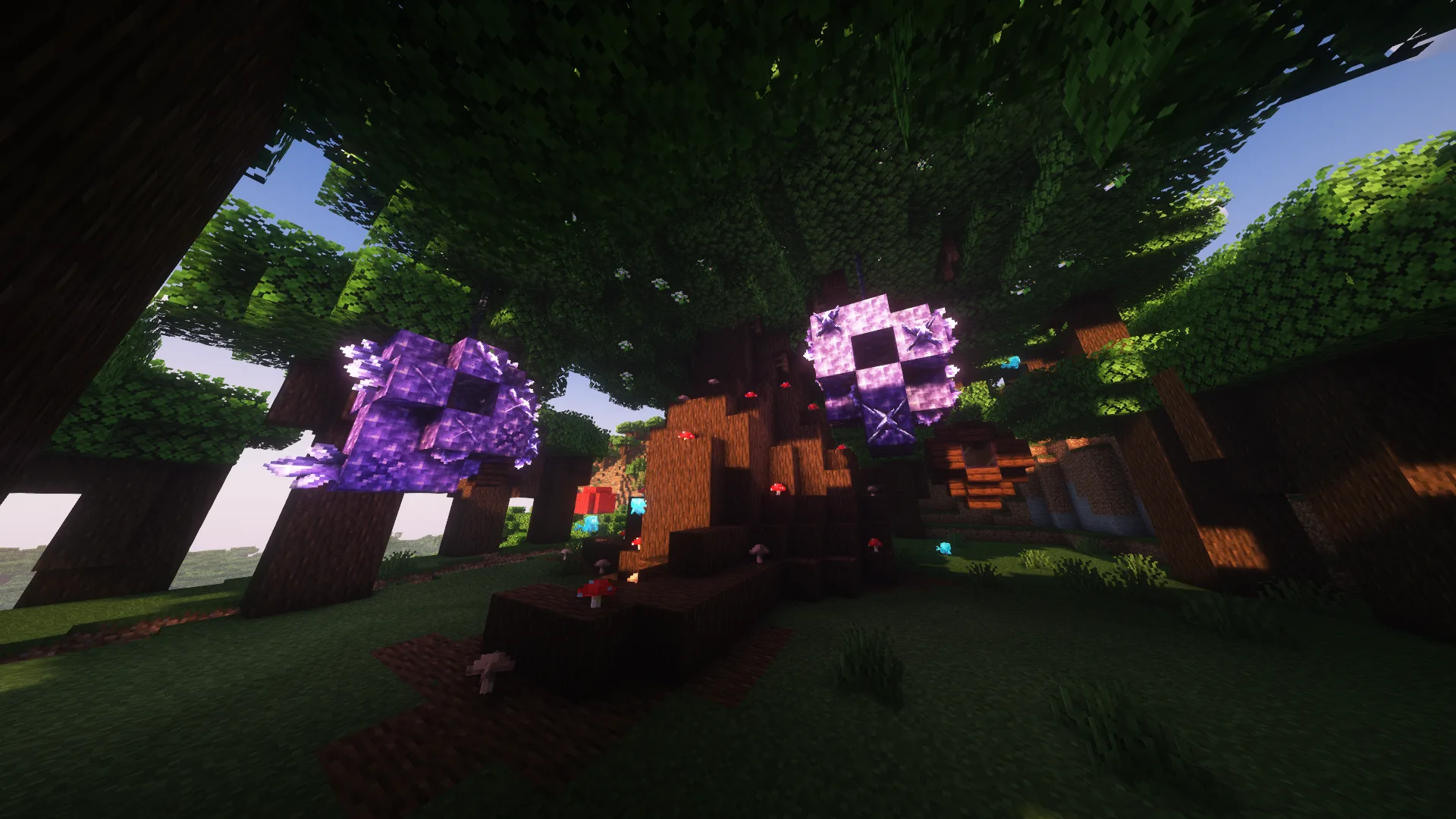 Большое дерево из темного дуба из проекта Katters Structures.