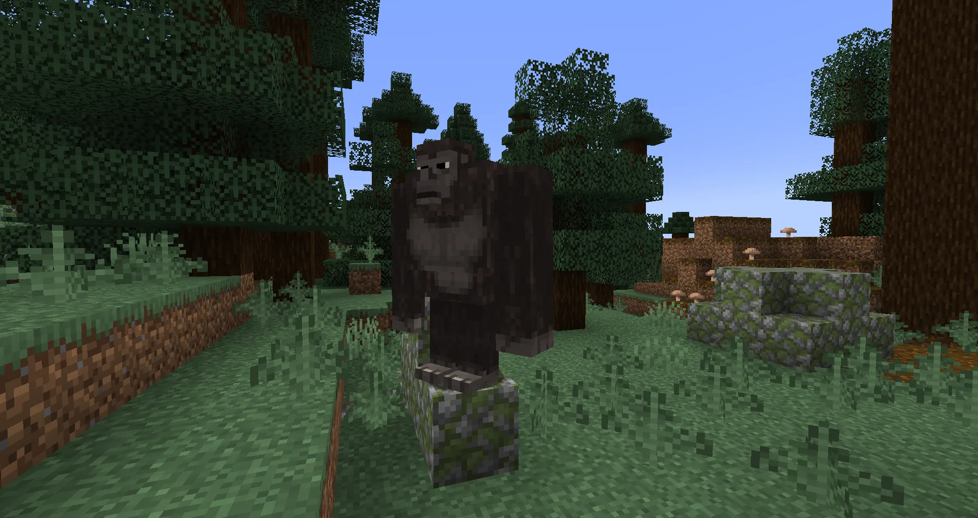 Сасквоч из мода Cryptozoologicraft для Minecraft