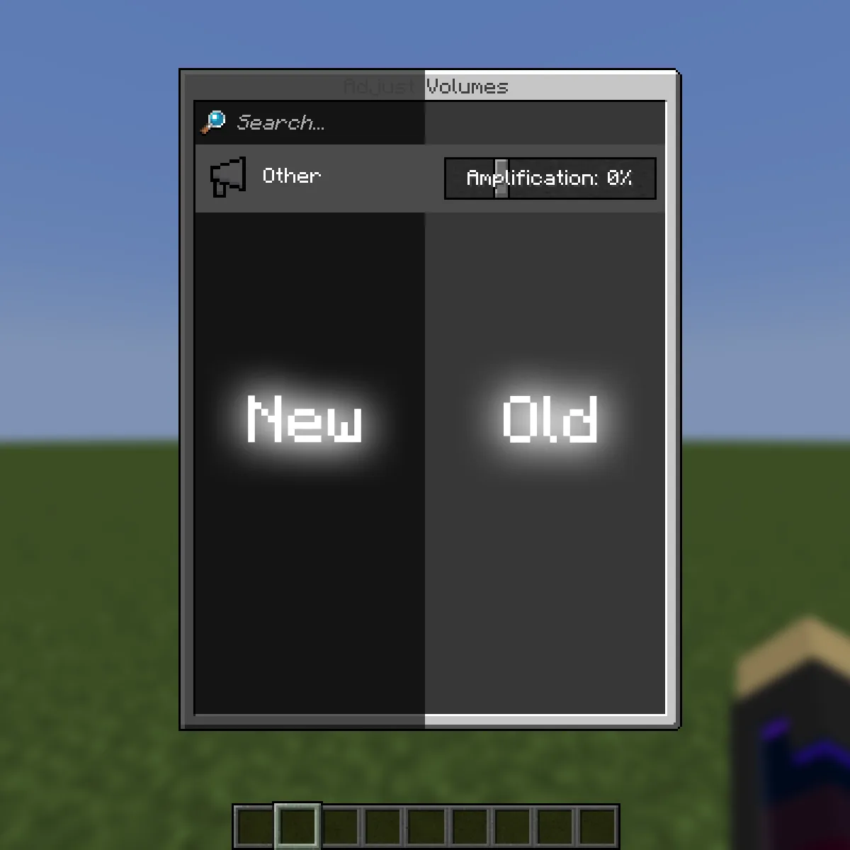 Настройка громкости в интерфейсе мода Dark Mode Voice Chat.