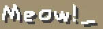 Ресурс пак The Icon-Cat Font: надпись Meow!