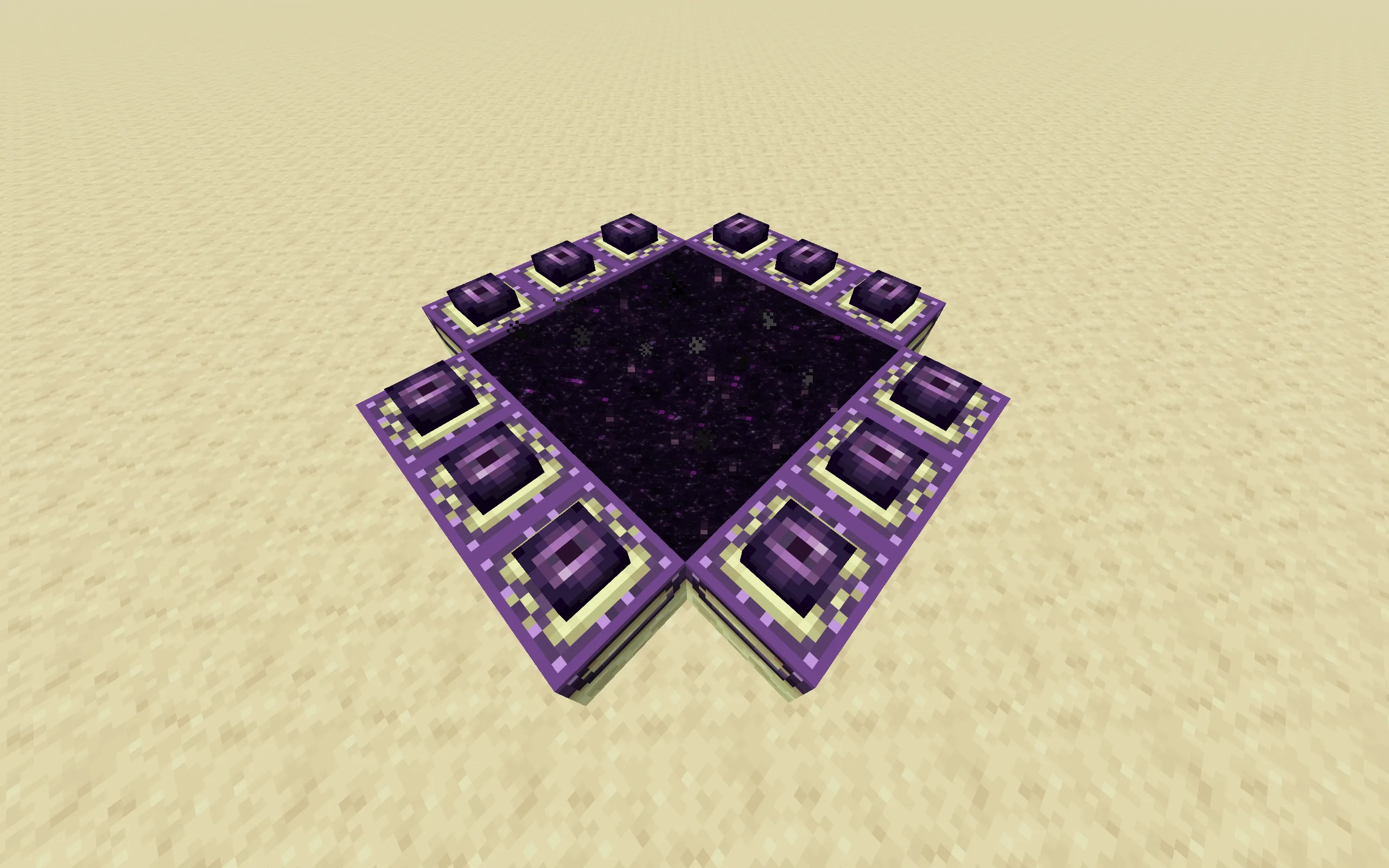 Портал в Энд в стиле Purple Ender