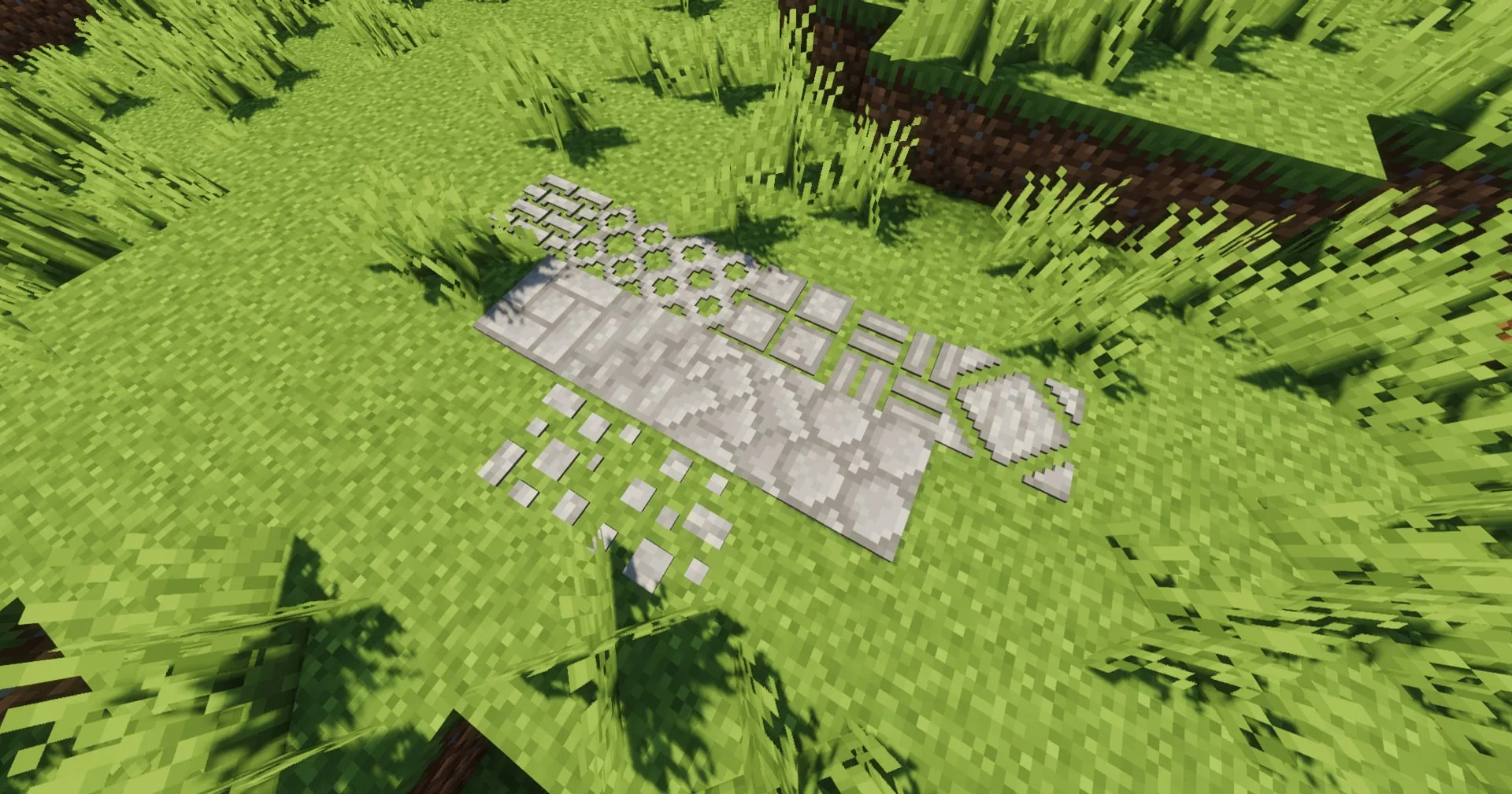 Различные варианты каменных дорожек и тропинок из мода Macaw's Paths and Pavings.