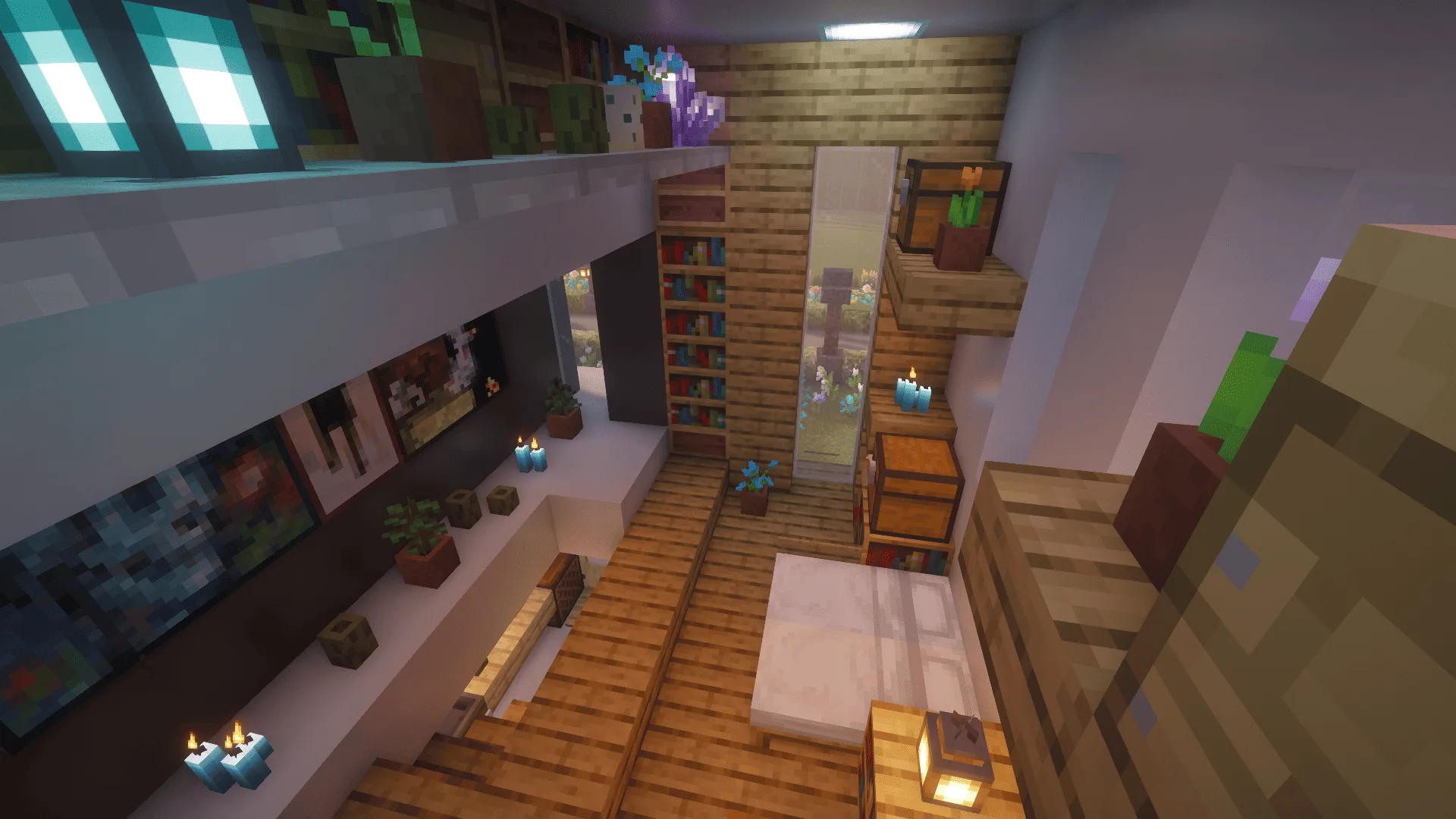 Белое стекло Minecraft без ресурс пака