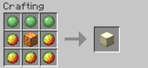 Охристый лягушкосвет из мода Craftable Froglight