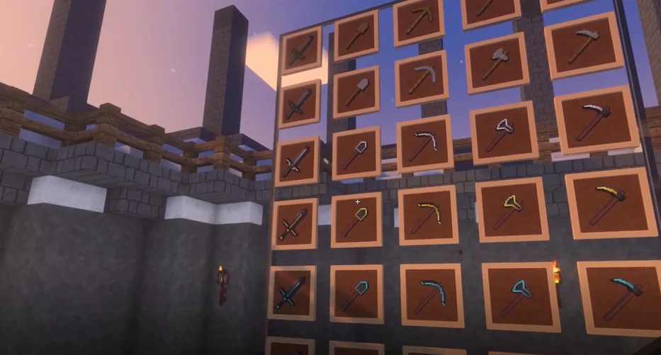 Набор футуристичного оружия из мода Hacker Pack.