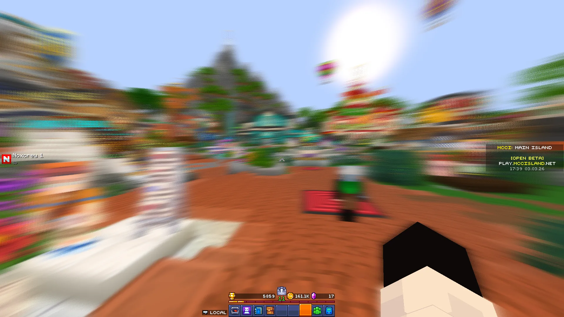 Демонстрация эффекта Motion Blur в игре