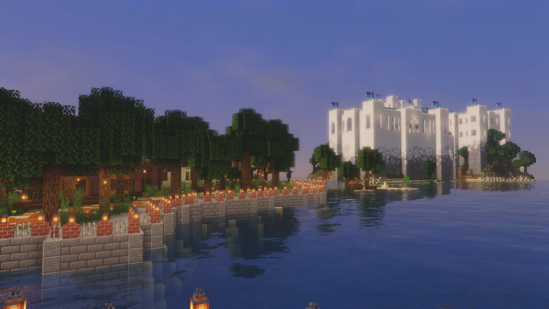 Полдень с шейдерами Luxora Shaders