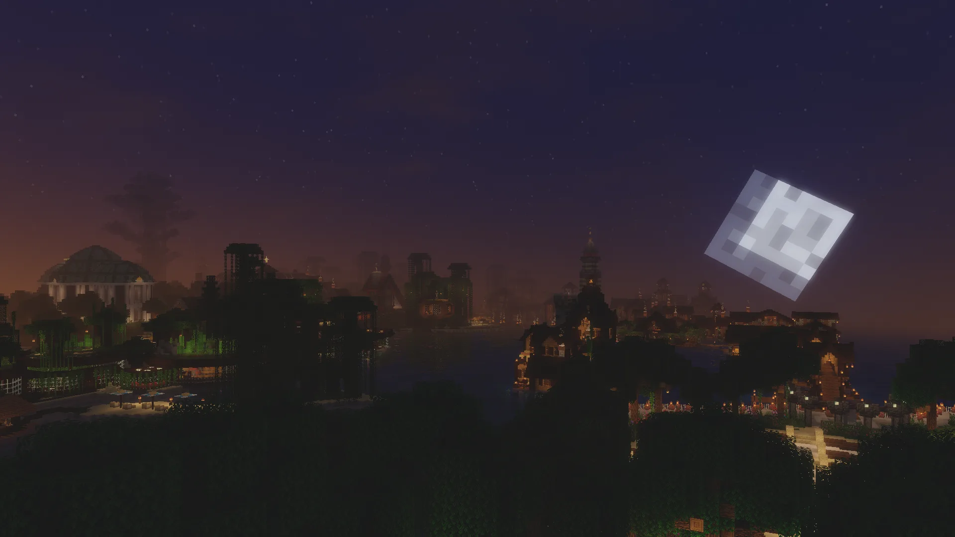 Ночное освещение с шейдерами Luxora Shaders