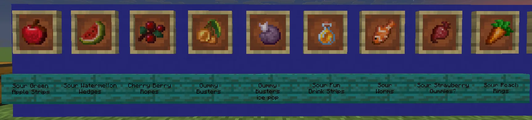Вид игры до включения ресурс-пака ResourcePack3000