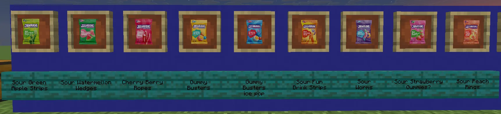 Вид игры после включения ресурс-пака ResourcePack3000