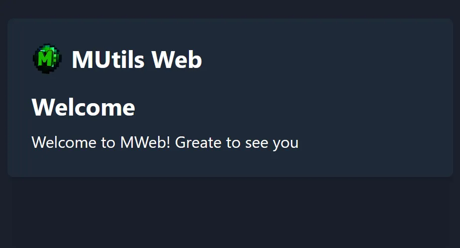 Баннер проекта MWeb - File Sharing
