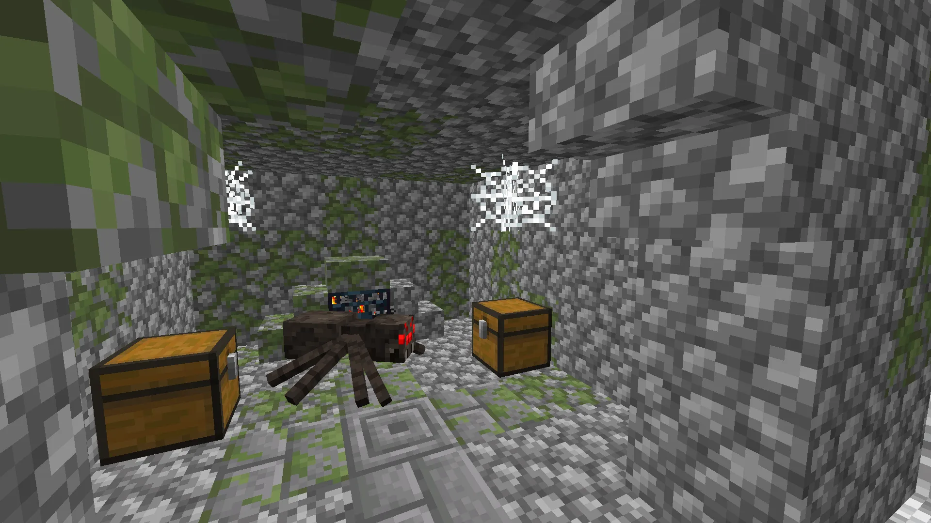 Паучье подземелье в моде Hex's Extra Structures