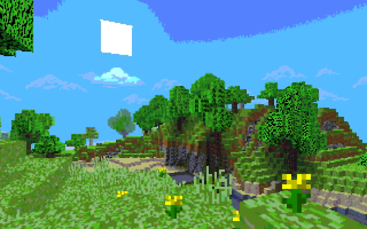 Дневное освещение в шейдер-паке Mode 13h: MS-DOSify!