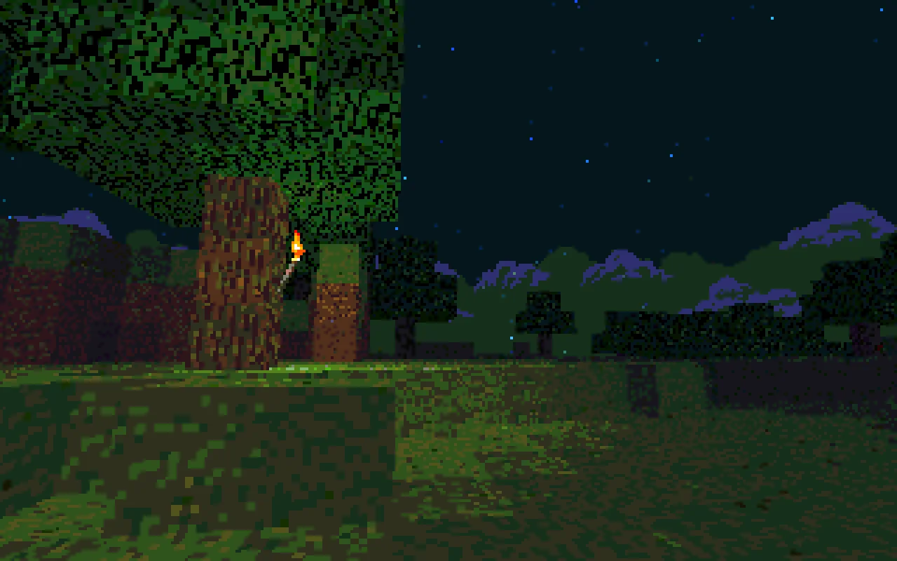 Ночное освещение в шейдер-паке Mode 13h: MS-DOSify!