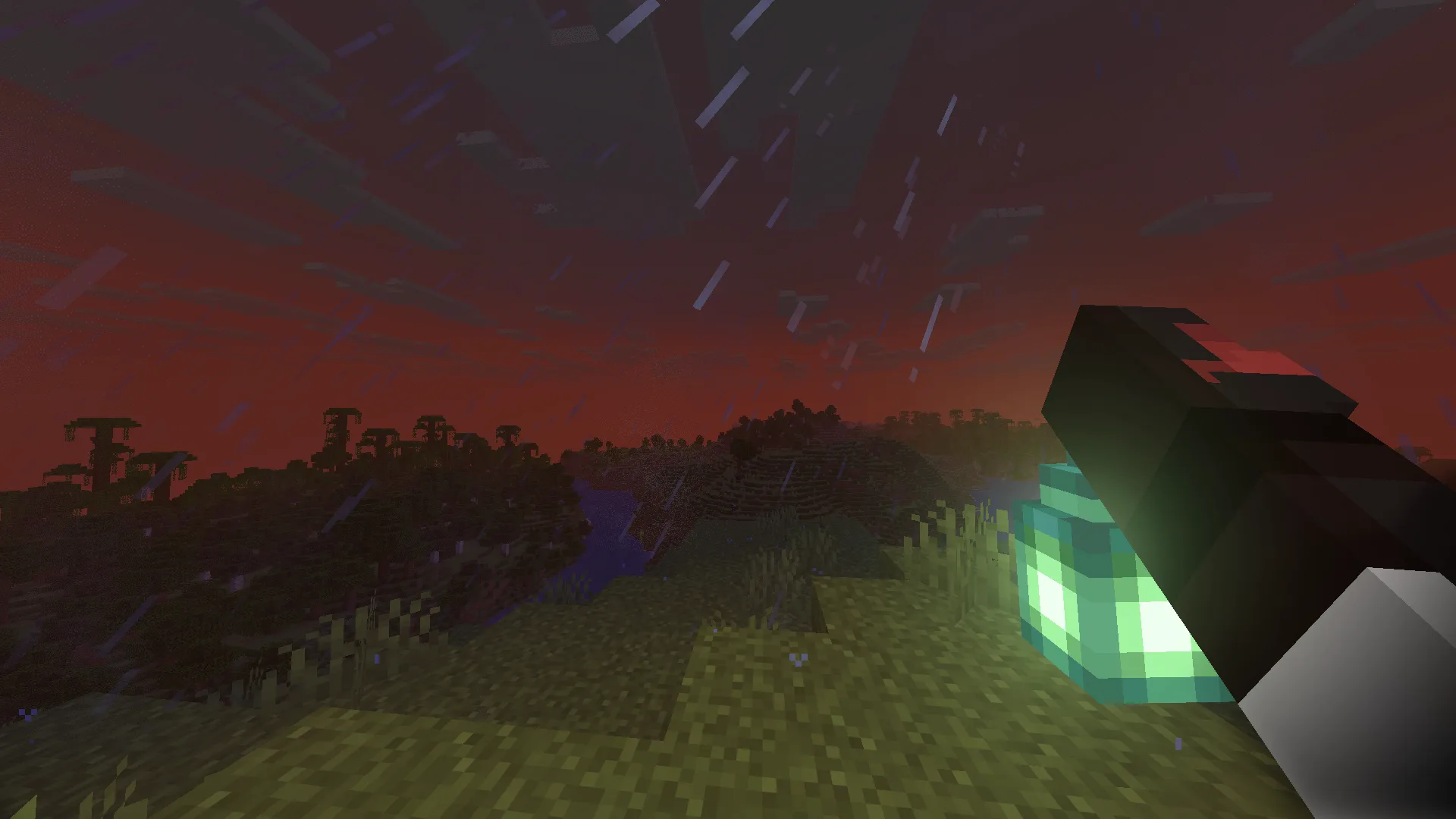 Персонаж с фонарем из мода R&V Torches.