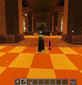 Демонстрация эффекта удара в Undertale Combat