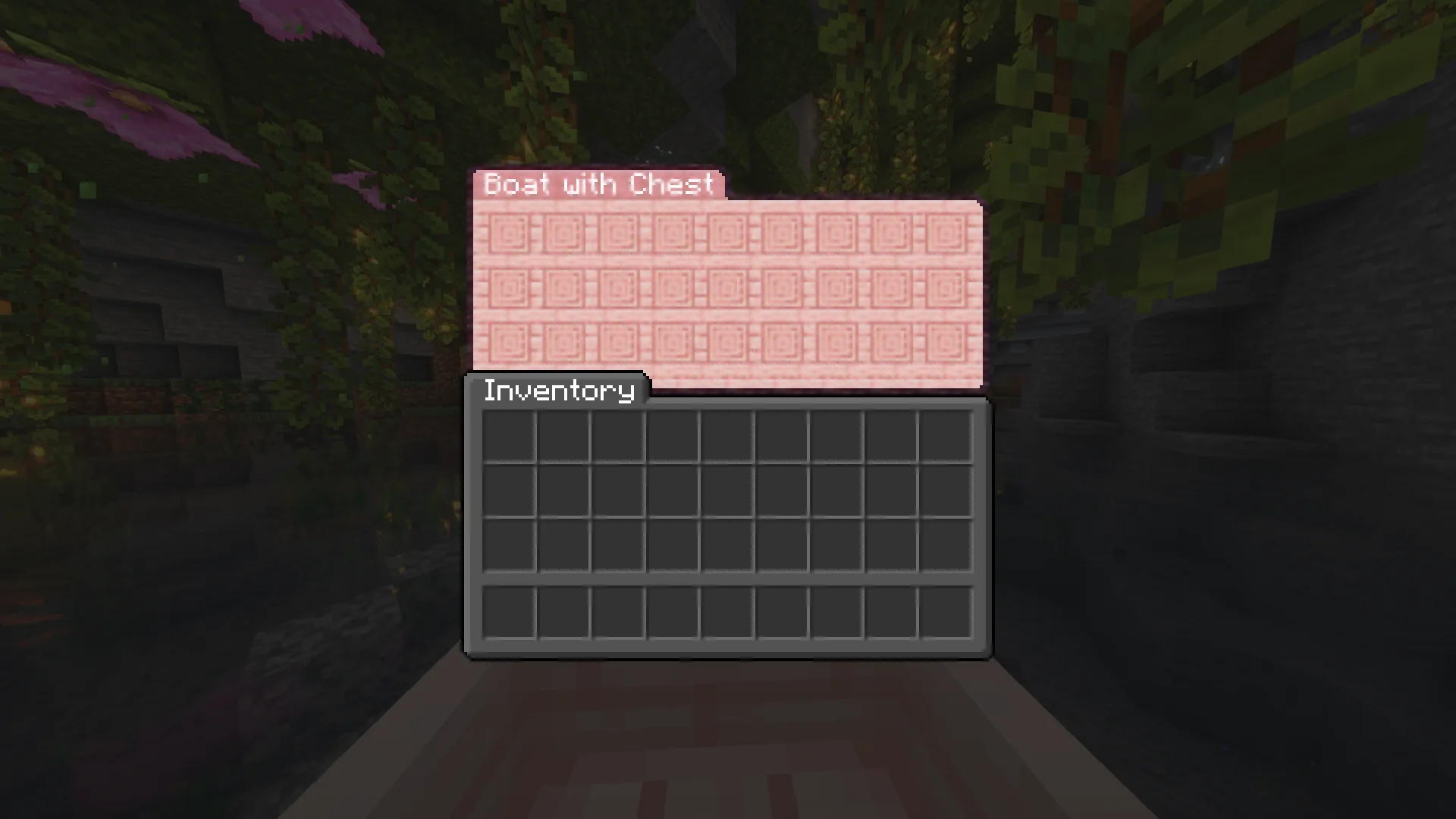 Cherry boat with chest (dark inventory)