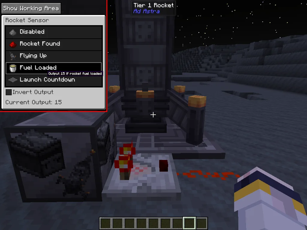 Датчик ракеты из мода Ad-Astra: Giselle Addon.