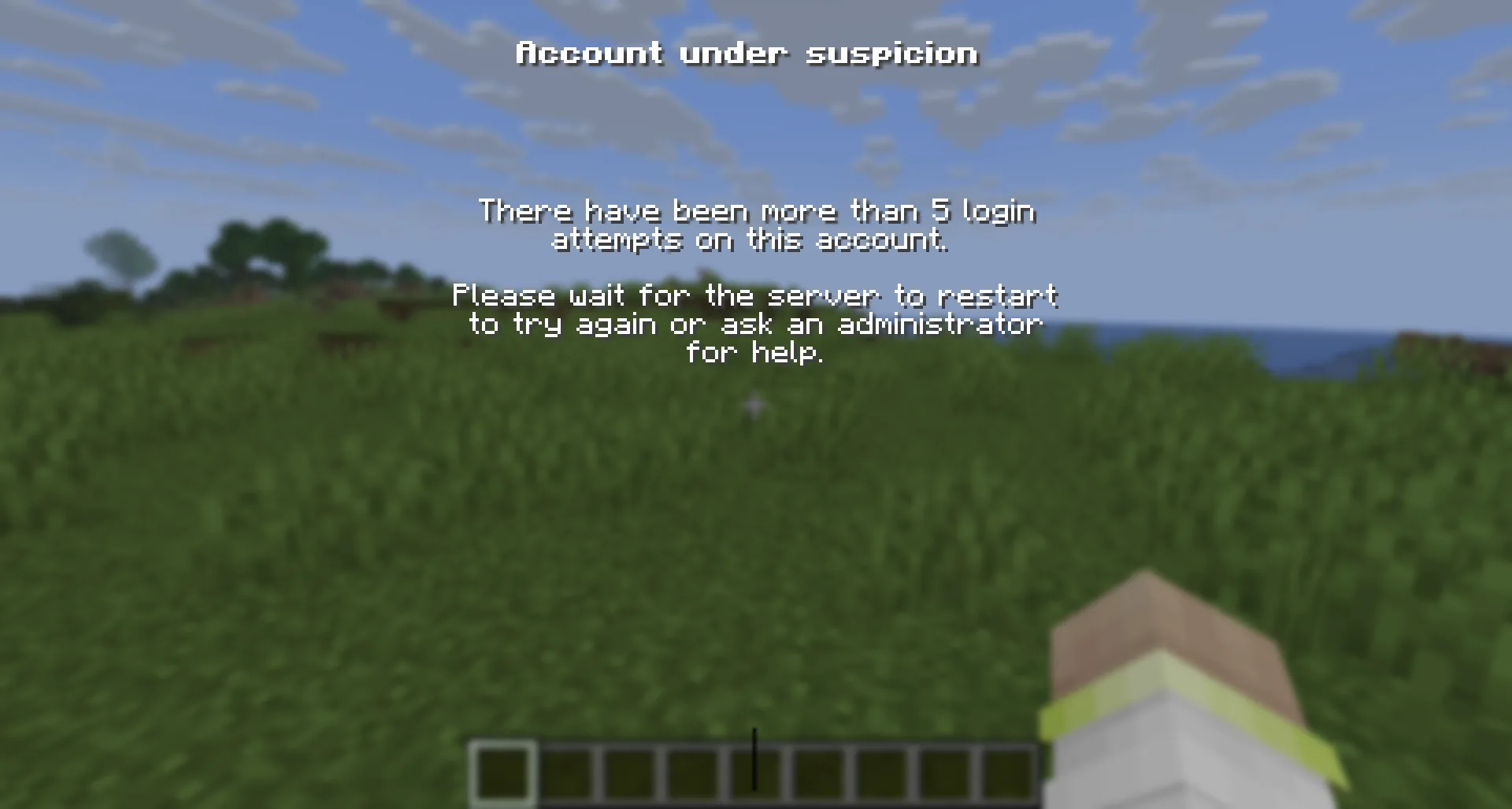 Предупреждение о превышении попыток входа в Hyper Login