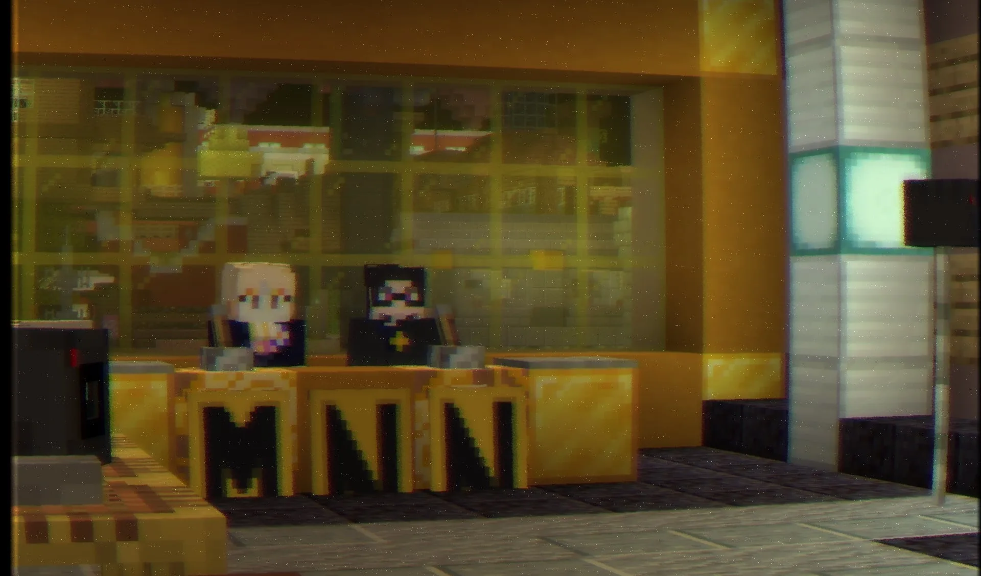 CTR VCR: Minecraft News Network, изображение от @rainyatrium