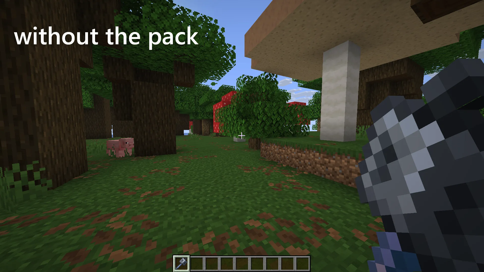 Маленькая булава в стиле Minecraft.