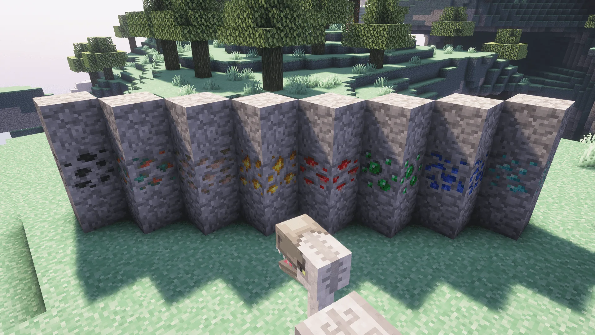 Моа изучает новые руды из мода Aether: Basic Ores