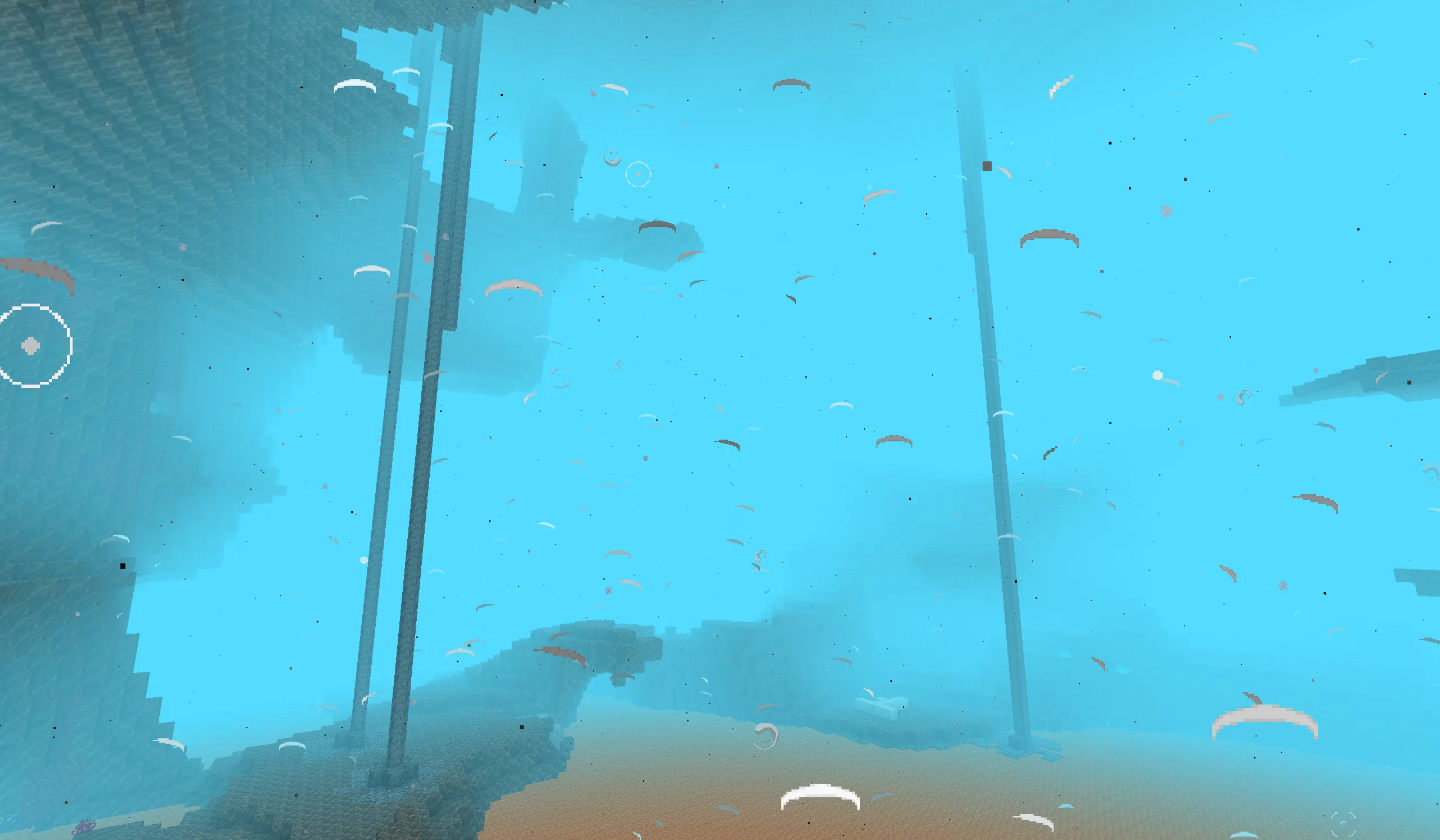 Гроза в биоме долины песка душ с эффектом ночного зрения.