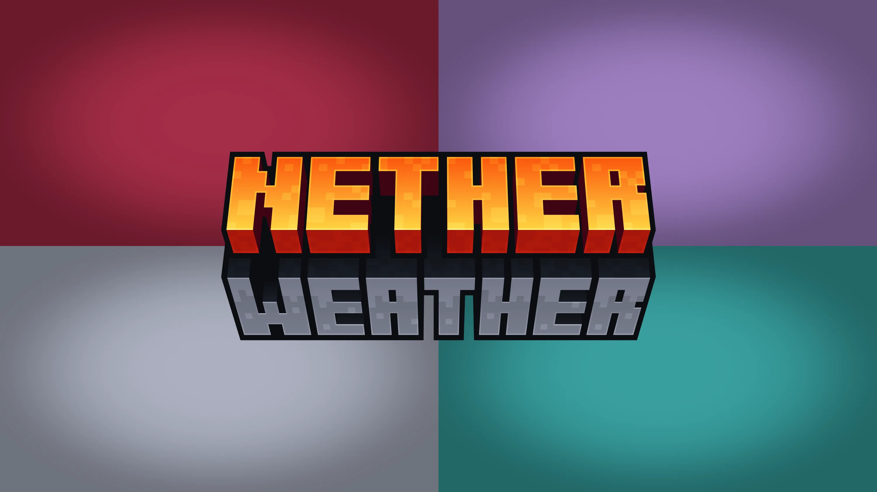 3D-логотип проекта Minecraft Nether Weather от автора FloideN.