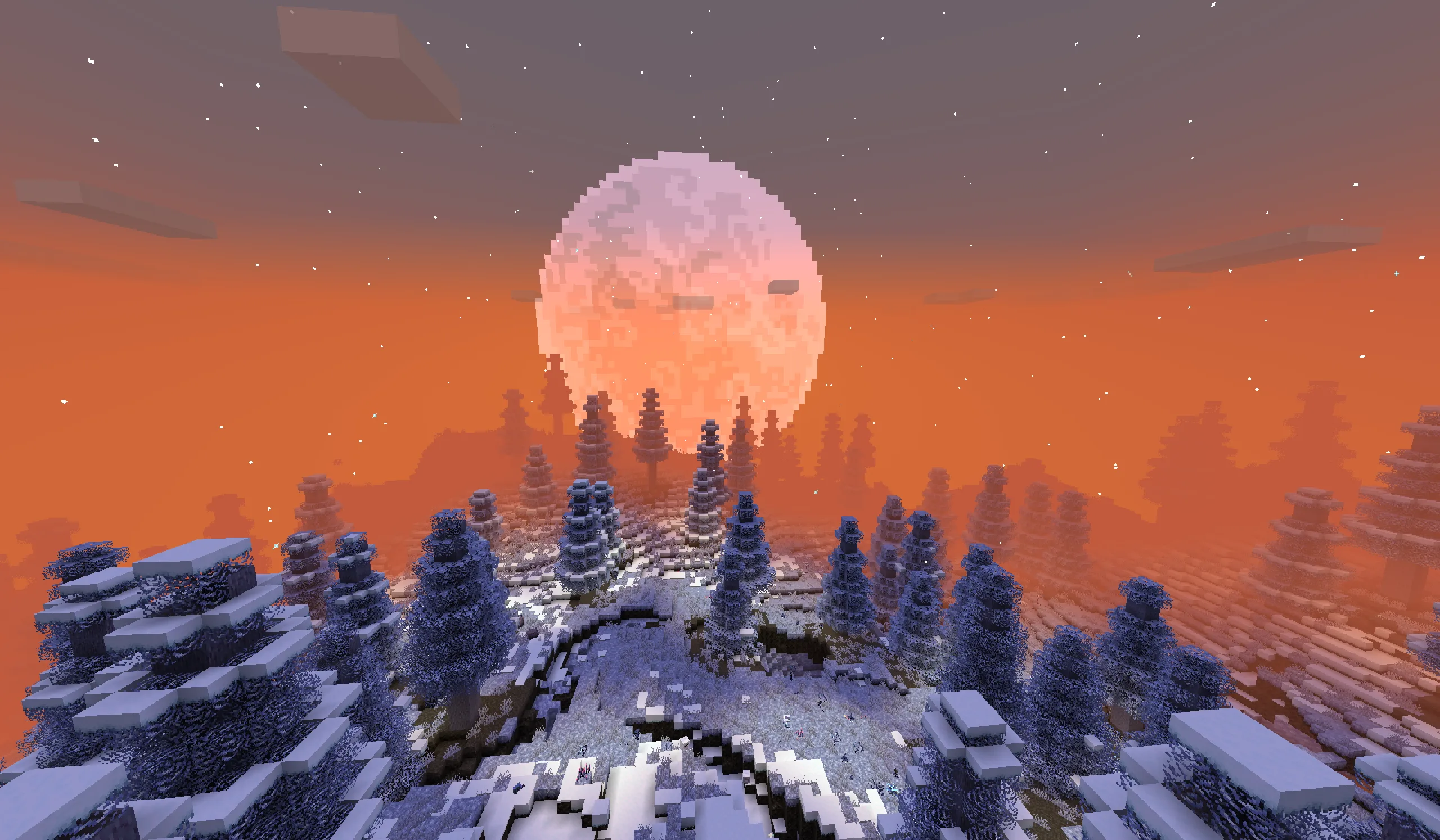 Заснеженный лес в проекте Eternal Starlight.