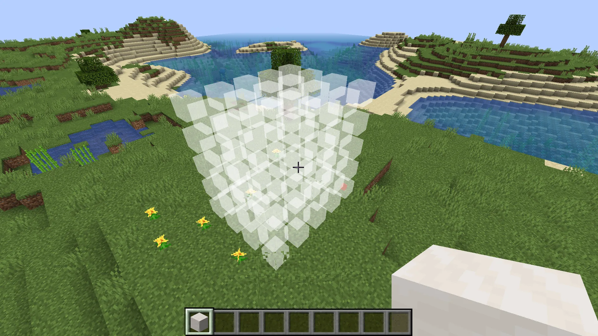 Полый кубоид с настраиваемыми стенками для Minecraft.