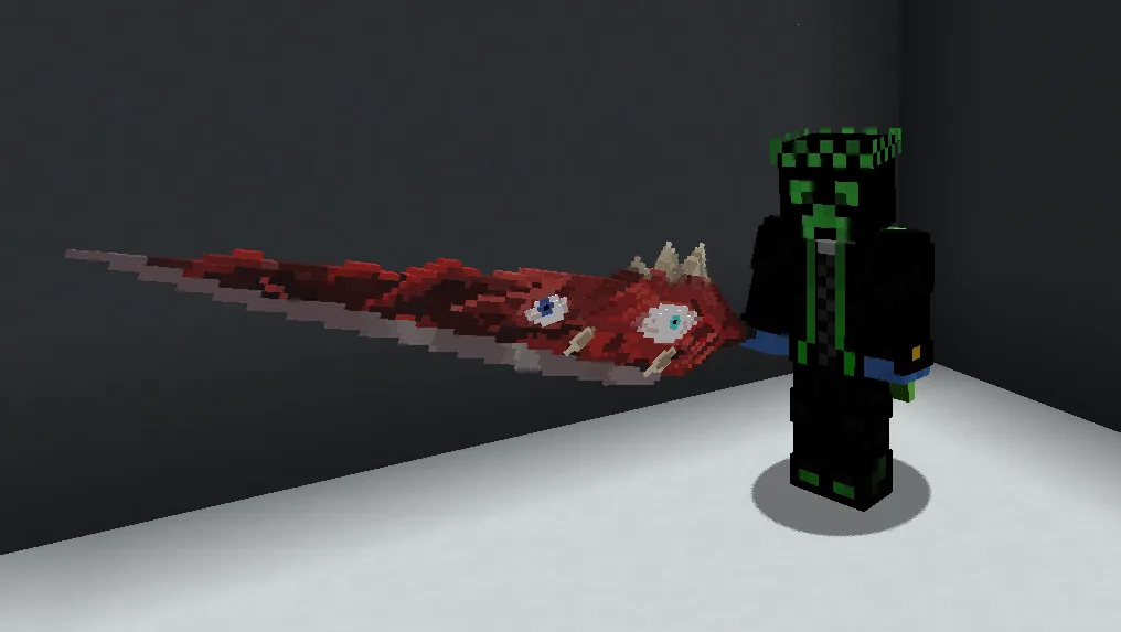 Меч Mimicry в руке персонажа