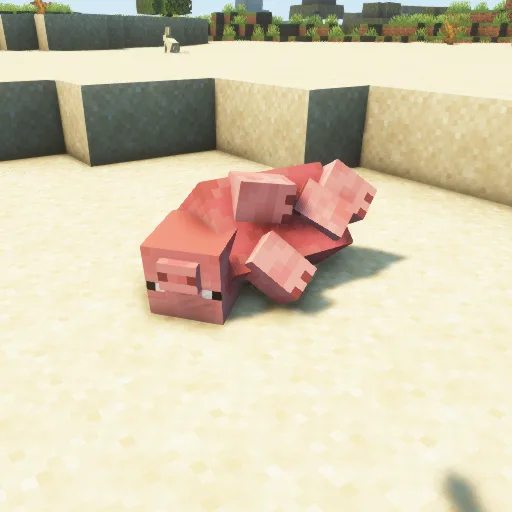 Реалистичная физика тел мобов в Minecraft.