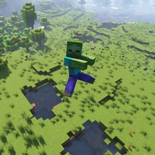 Скриншот с демонстрацией механики изменения гравитации в Physics Mod.