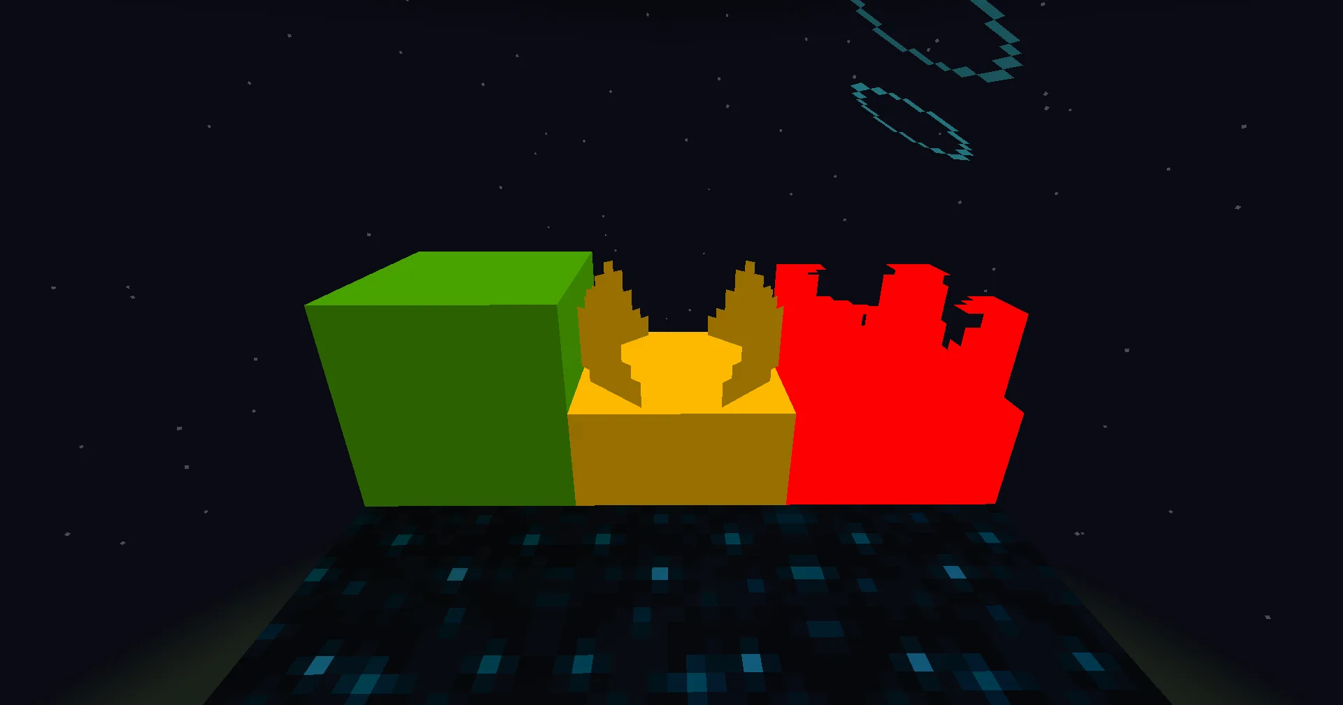 Светящиеся блоки скалка в Minecraft.