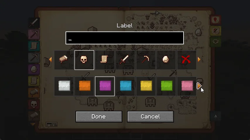 Пользовательские маркеры на карте в моде Antique Atlas 4.