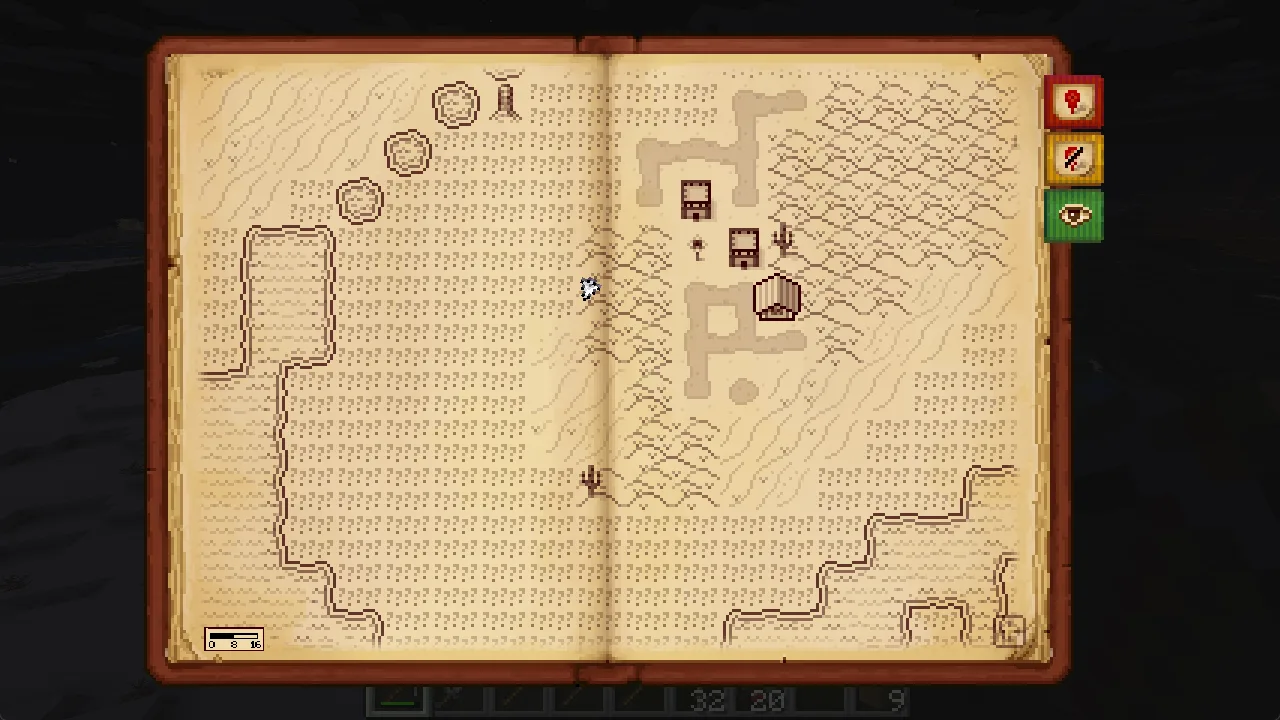 Скриншот Antique Atlas 4: демонстрация системы автоматического подбора текстур для биомов.