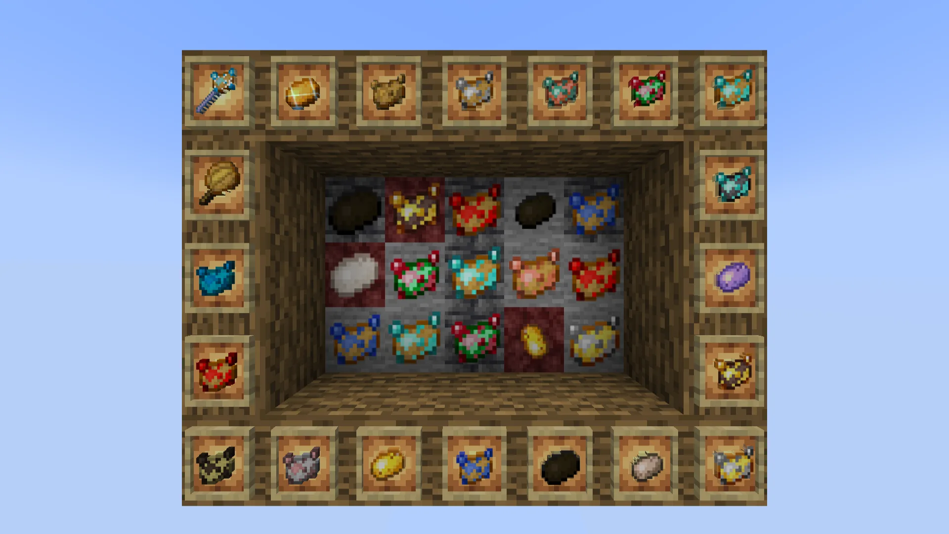 Превью новых предметов и блоков из ресурспака Potato.