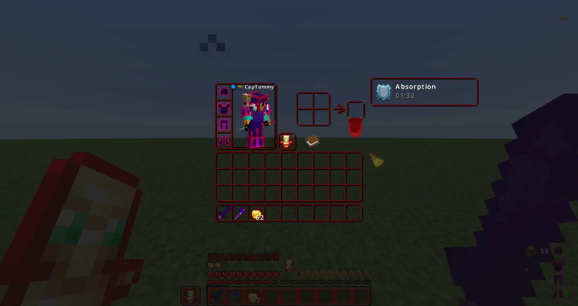 Интерфейс инвентаря в ресурс-паке Akeara