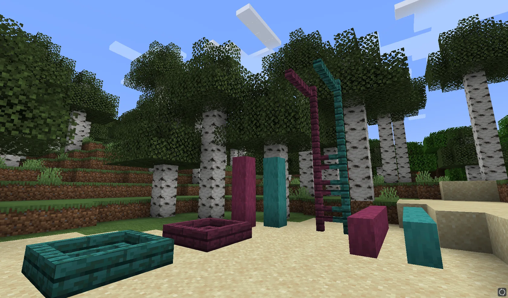 Блоки Незера, добавленные в моде Architecture Extensions версии 0.2.0.