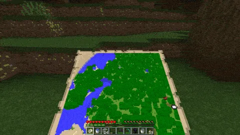 Сброс карты с помощью ведра воды в моде Everything Pickaxe